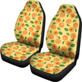 Ripe Apricot Fruit Pattern Print Universal Fit Car Seat Covers
