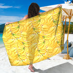 Ripe Banana Pattern Print Beach Sarong Wrap