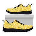 Ripe Banana Pattern Print Black Running Shoes