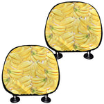 Ripe Banana Pattern Print Car Headrest Covers