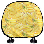 Ripe Banana Pattern Print Car Headrest Covers