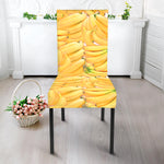 Ripe Banana Pattern Print Dining Chair Slipcover