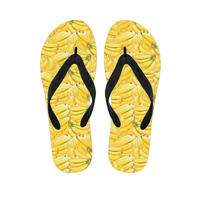 Ripe Banana Pattern Print Flip Flops