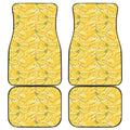 Ripe Banana Pattern Print Front and Back Car Floor Mats