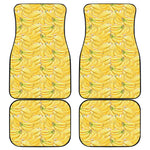 Ripe Banana Pattern Print Front and Back Car Floor Mats