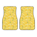 Ripe Banana Pattern Print Front Car Floor Mats
