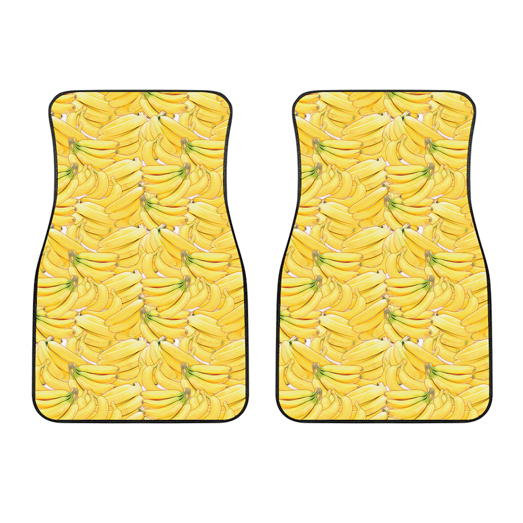 Ripe Banana Pattern Print Front Car Floor Mats