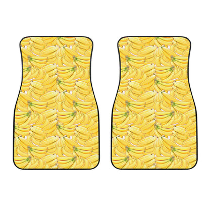 Ripe Banana Pattern Print Front Car Floor Mats