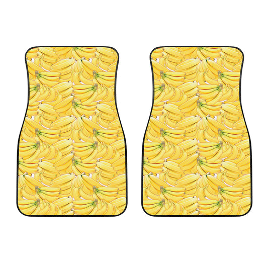 Ripe Banana Pattern Print Front Car Floor Mats