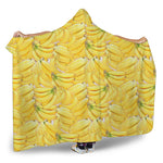 Ripe Banana Pattern Print Hooded Blanket