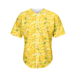 Ripe Banana Pattern Print Men's Baseball Jersey