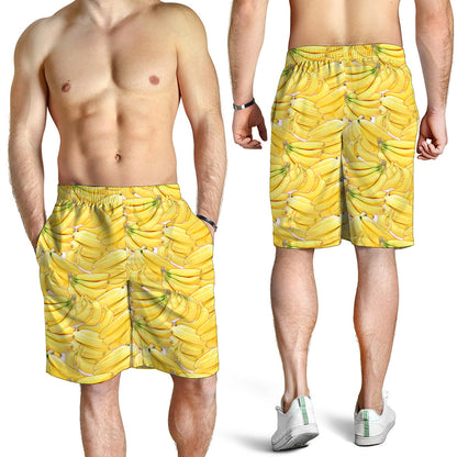 Ripe Banana Pattern Print Men's Shorts