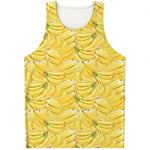 Ripe Banana Pattern Print Men's Tank Top