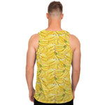 Ripe Banana Pattern Print Men's Tank Top