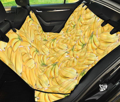 Ripe Banana Pattern Print Pet Car Back Seat Cover