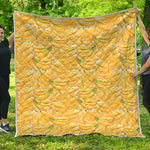 Ripe Banana Pattern Print Quilt