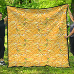Ripe Banana Pattern Print Quilt
