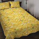 Ripe Banana Pattern Print Quilt Bed Set