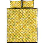 Ripe Banana Pattern Print Quilt Bed Set