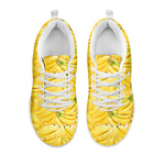 Ripe Banana Pattern Print White Sneakers