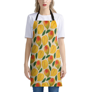 Ripe Mango Fruit Pattern Print Apron