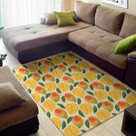 Ripe Mango Fruit Pattern Print Area Rug