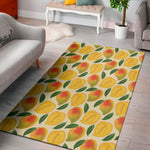 Ripe Mango Fruit Pattern Print Area Rug