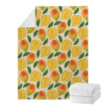 Ripe Mango Fruit Pattern Print Blanket