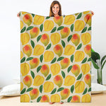 Ripe Mango Fruit Pattern Print Blanket