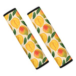 Ripe Mango Fruit Pattern Print Car Seat Belt Covers