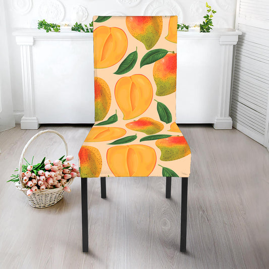 Ripe Mango Fruit Pattern Print Dining Chair Slipcover