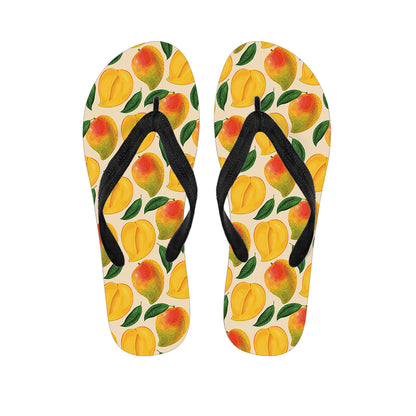Ripe Mango Fruit Pattern Print Flip Flops