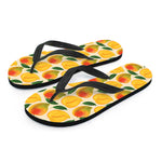 Ripe Mango Fruit Pattern Print Flip Flops