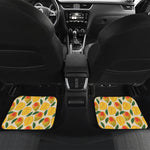 Ripe Mango Fruit Pattern Print Front and Back Car Floor Mats