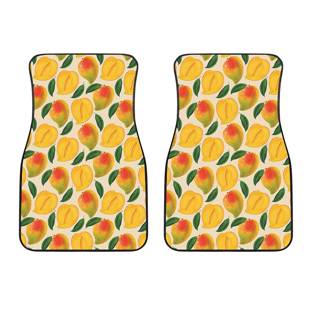 Ripe Mango Fruit Pattern Print Front Car Floor Mats