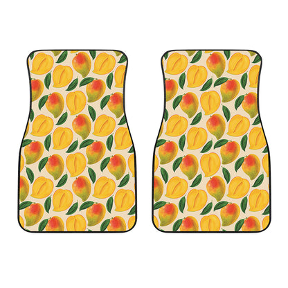 Ripe Mango Fruit Pattern Print Front Car Floor Mats
