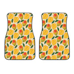 Ripe Mango Fruit Pattern Print Front Car Floor Mats