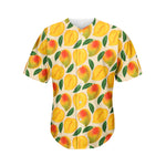 Ripe Mango Fruit Pattern Print Men's Baseball Jersey