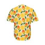 Ripe Mango Fruit Pattern Print Men's Baseball Jersey