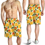 Ripe Mango Fruit Pattern Print Men's Shorts