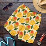 Ripe Mango Fruit Pattern Print Men's Shorts