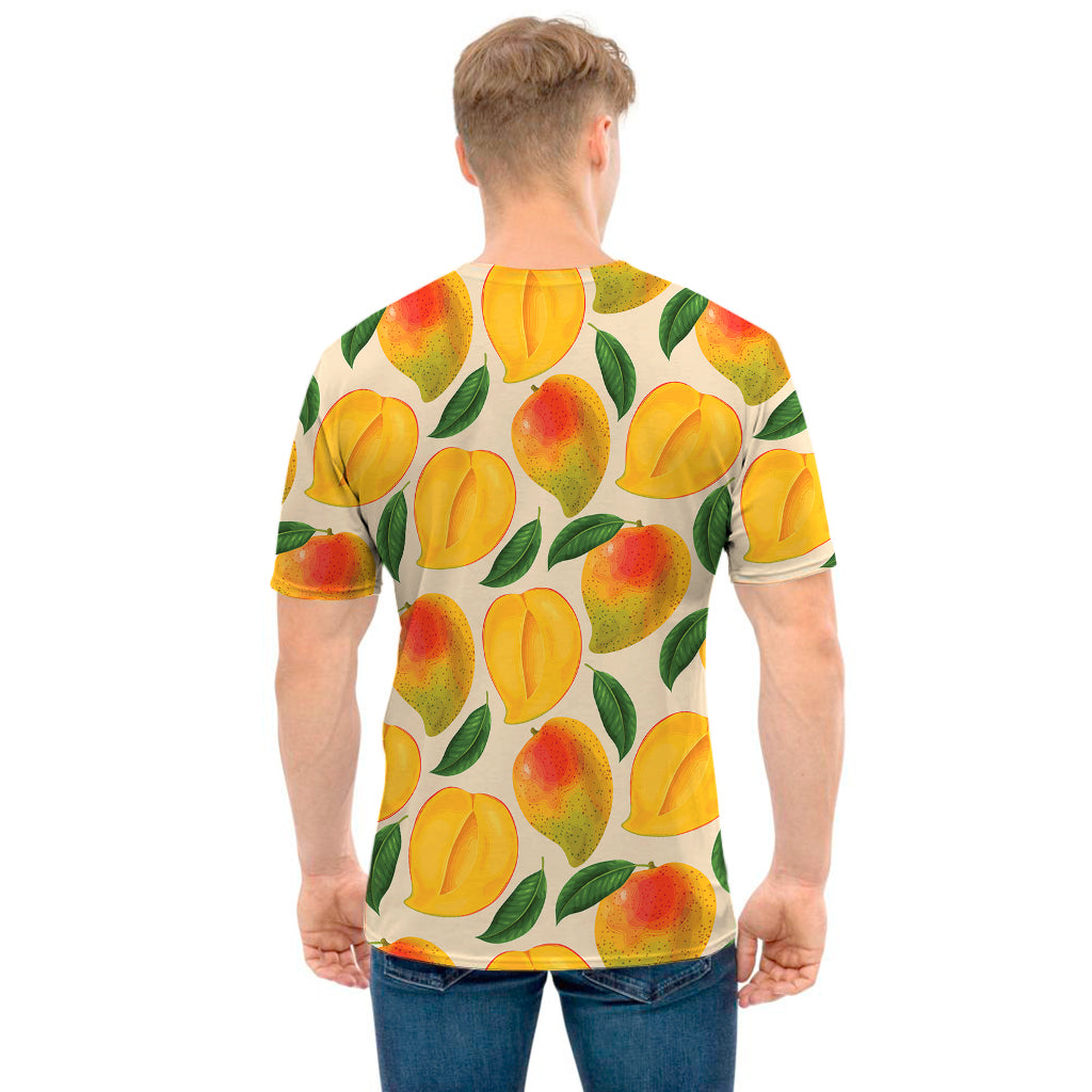 Ripe Mango Fruit Pattern Print Men's T-Shirt