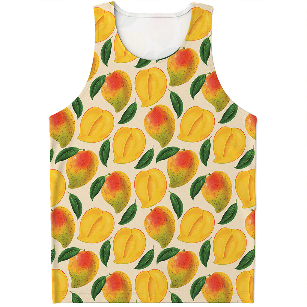 Ripe Mango Fruit Pattern Print Men's Tank Top