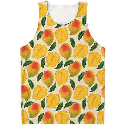 Ripe Mango Fruit Pattern Print Men's Tank Top