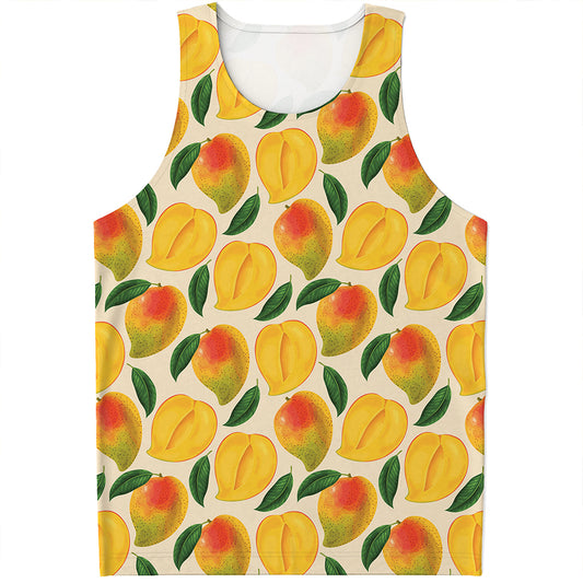 Ripe Mango Fruit Pattern Print Men's Tank Top