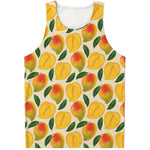 Ripe Mango Fruit Pattern Print Men's Tank Top