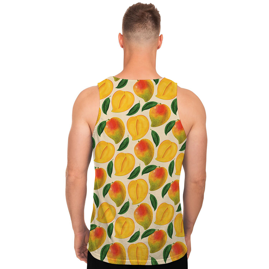 Ripe Mango Fruit Pattern Print Men's Tank Top