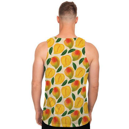 Ripe Mango Fruit Pattern Print Men's Tank Top