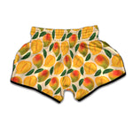 Ripe Mango Fruit Pattern Print Muay Thai Boxing Shorts