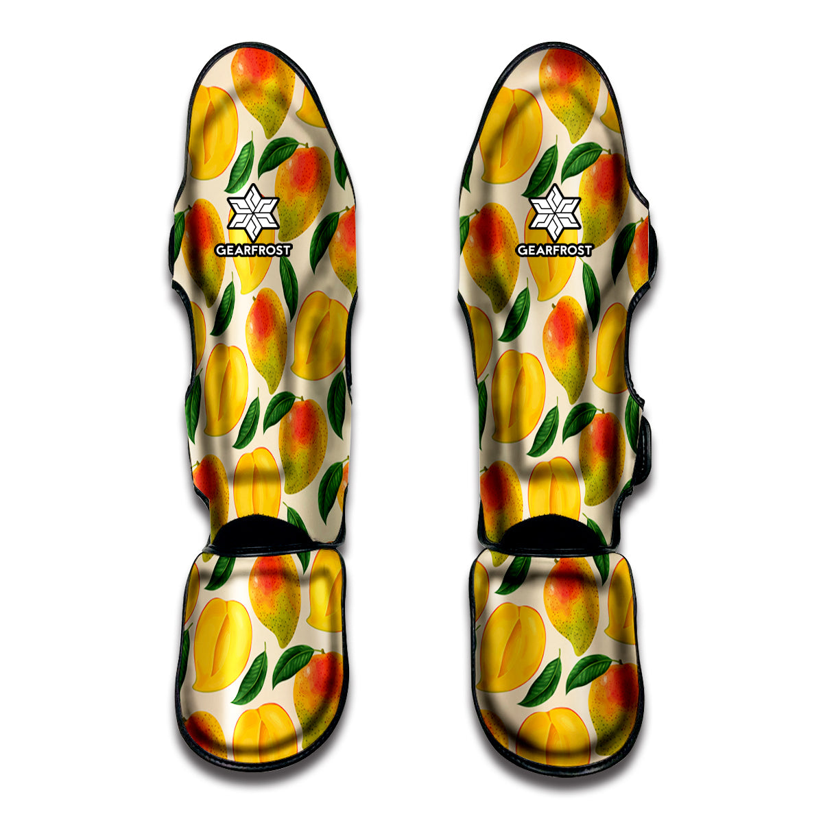 Ripe Mango Fruit Pattern Print Muay Thai Shin Guard